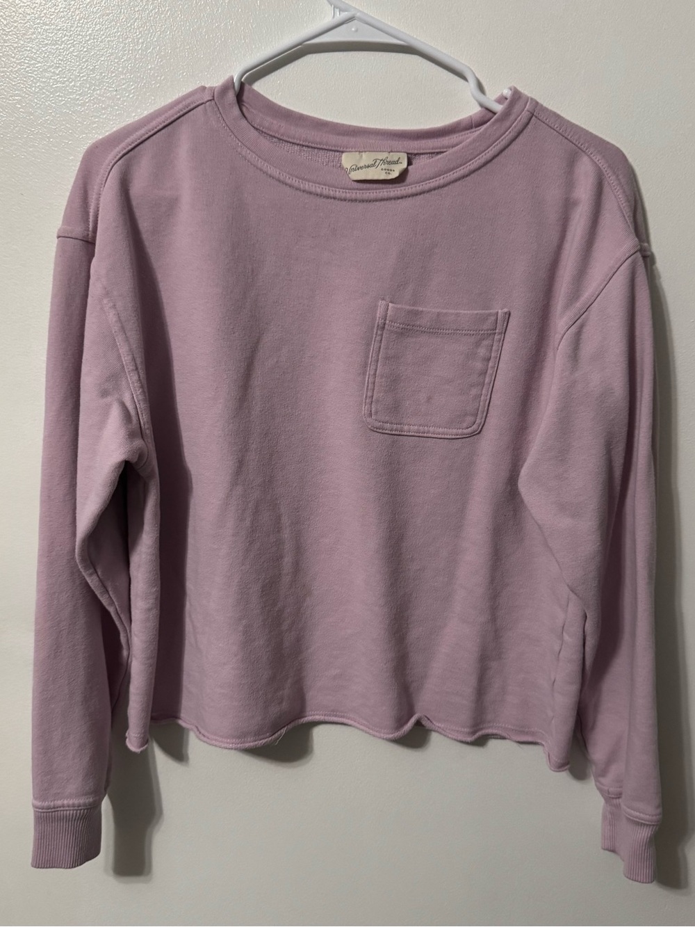 Universal Thread Lavender Crewneck Pocket Sweatshirt